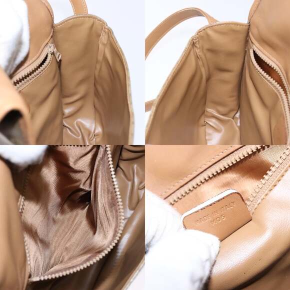 CELINE Macadam Canvas Shoulder Bag Pvc Beige Gold - Picture 12 of 12